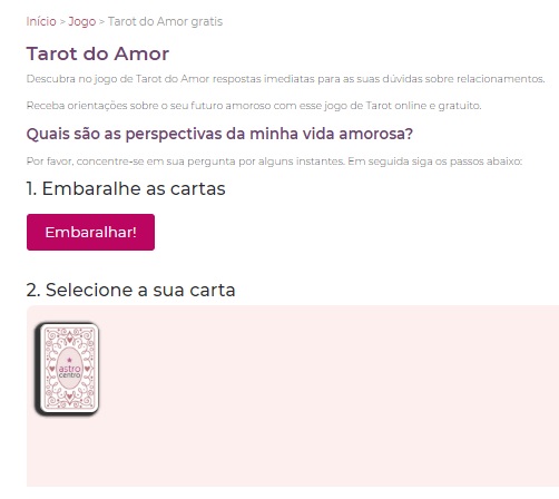tarot do amor grátis