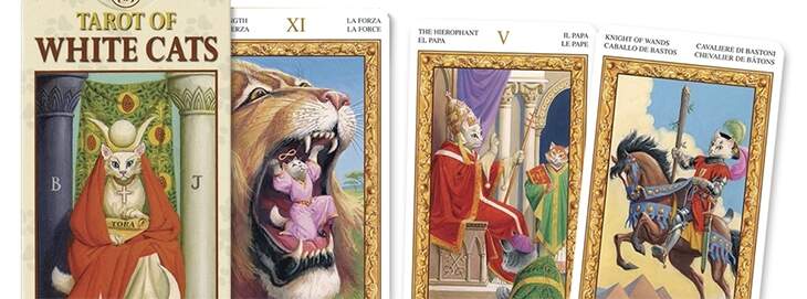 tarots mais bonitos - tarot of white cats